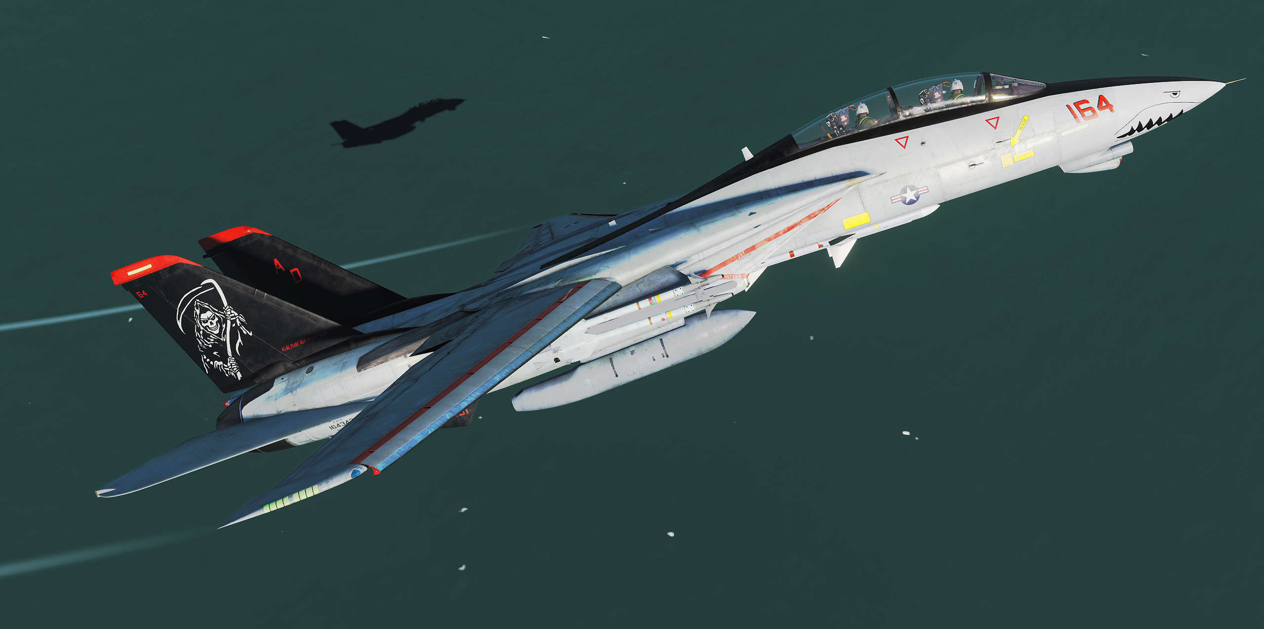 F 14b Tomcat VF 101 Grim Reapers Hi Viz Red 164 Serial No 164342 f-14b-tomcat-vf-101-grim-reapers-hi-viz-red-164-serial-no-164342